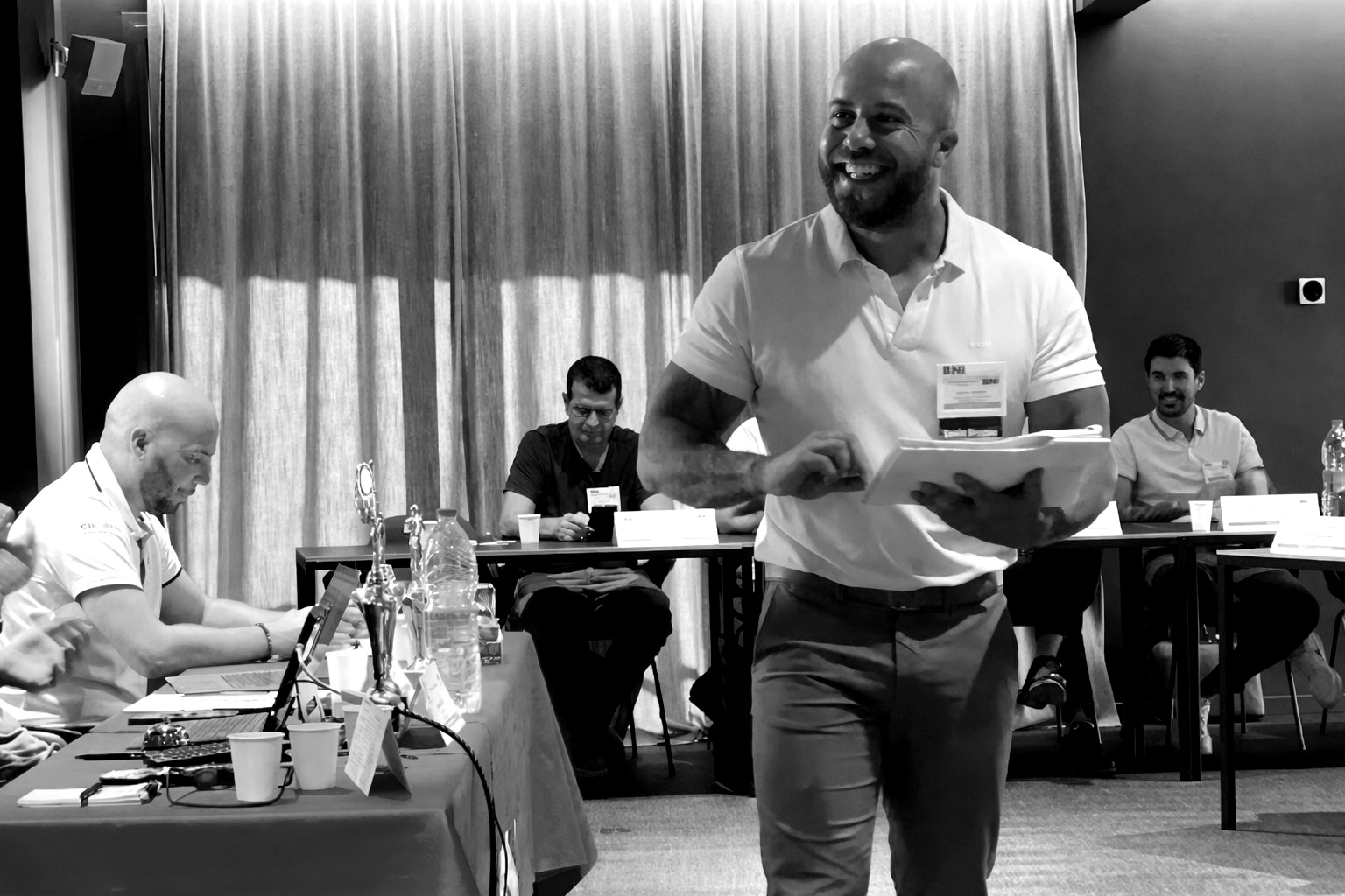 Sylvain Gasnier, fondateur de Vaucluse Informatique, lors d'une conférence professionnelle